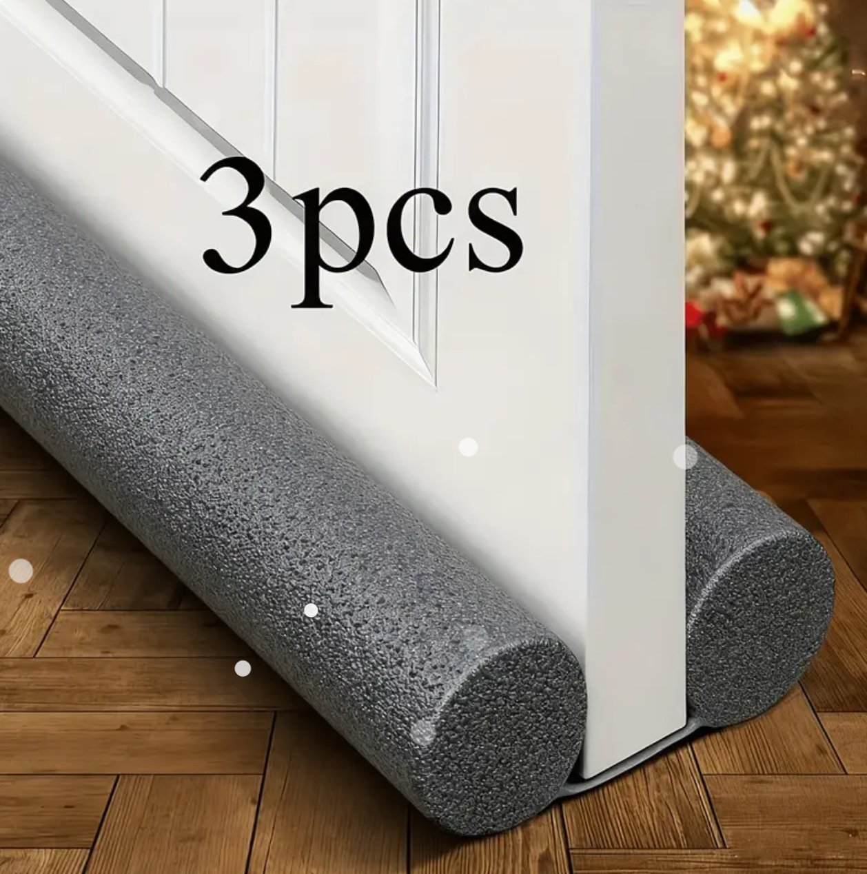 Under Door Draught Excluder – Twin Foam Draft Stopper (Pack of 3)