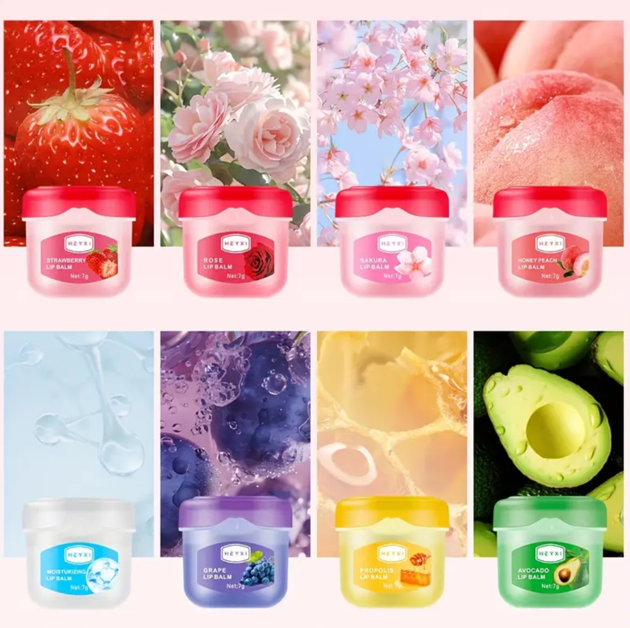 Lip Balm Gift Set – 8 Fruity Flavours - Image 2