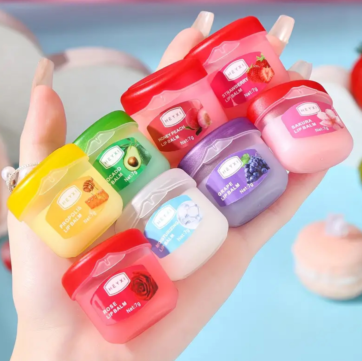 Lip Balm Gift Set – 8 Fruity Flavours - Image 3