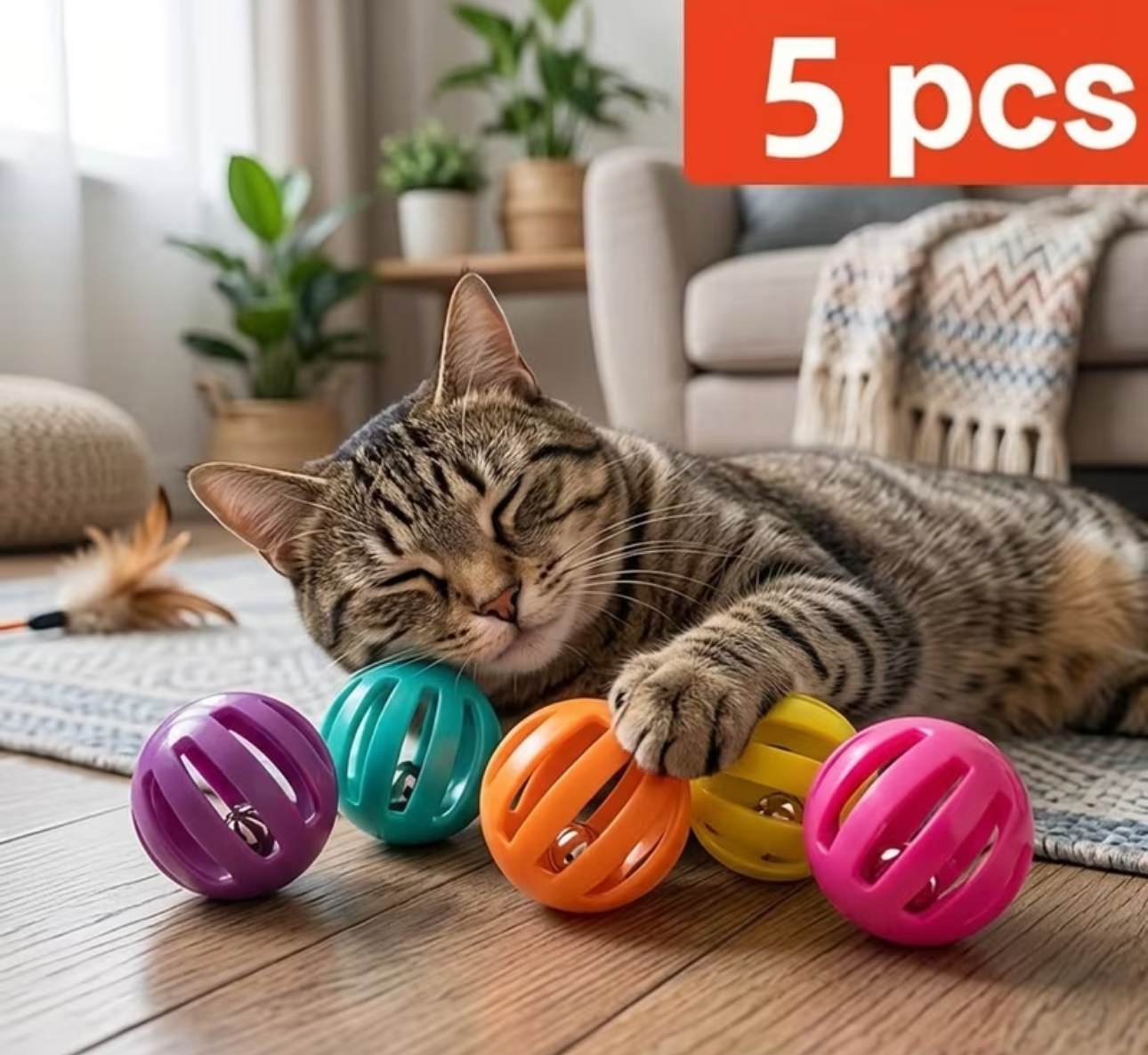 Cat Bell Balls – Slotted Play Balls