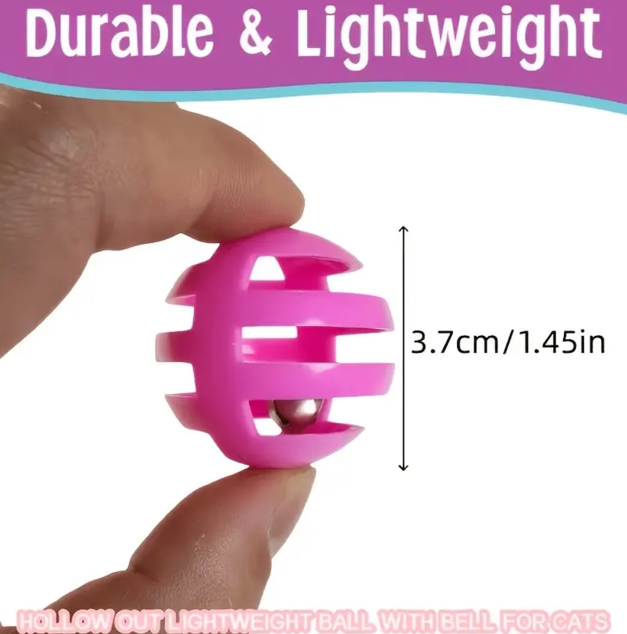 Cat Bell Balls – Slotted Play Balls - Image 2