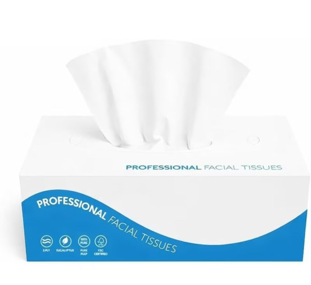 Professional Facial Tissues – 2 Ply Box (Eucalyptus, FSC Certified)