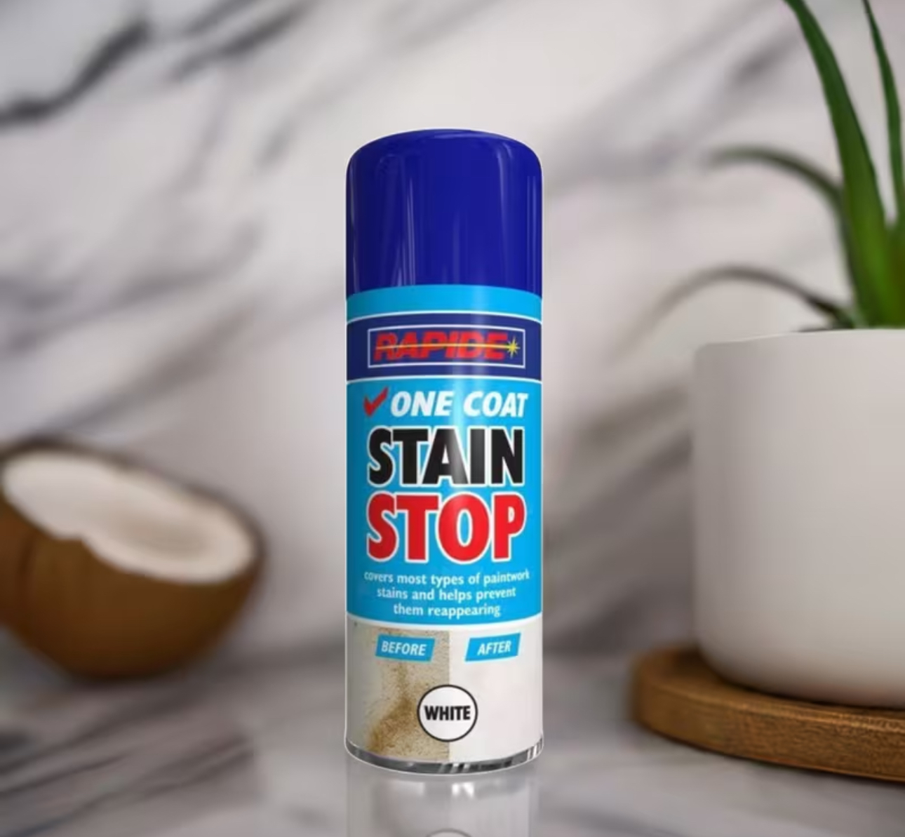 Rapide One Coat Stain Stop Spray – White