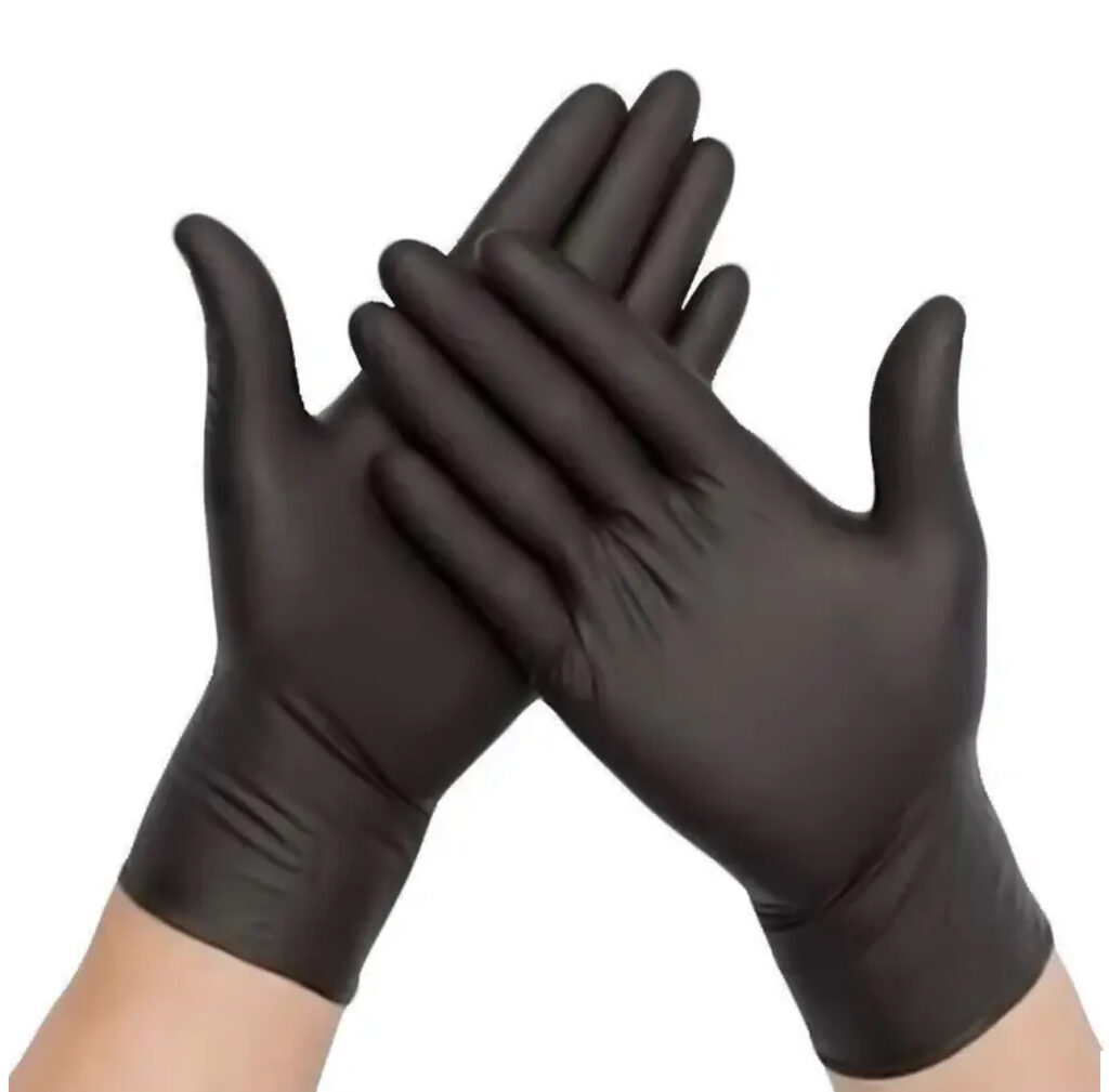 Black Nitrile Disposable Gloves (Pack of 100)