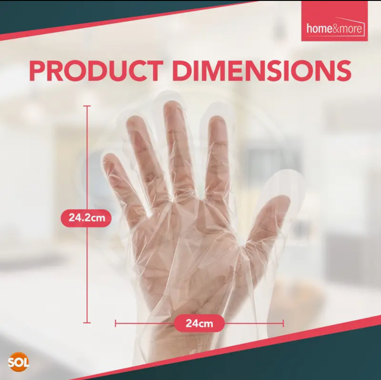 Clear Disposable Gloves (300 Pack) - Image 3