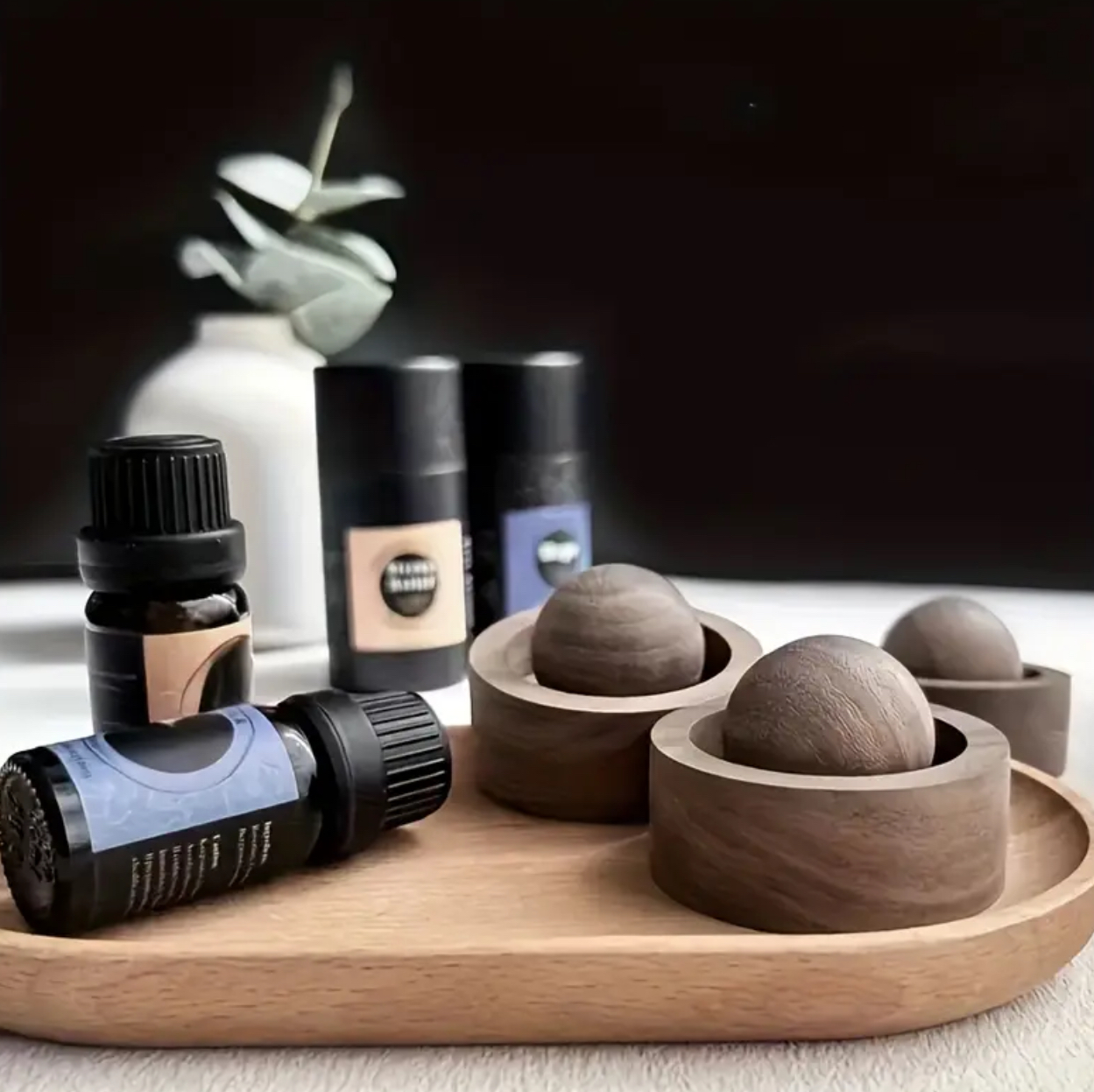 Wooden Ball Aromatherapy Car Diffuser - Image 2