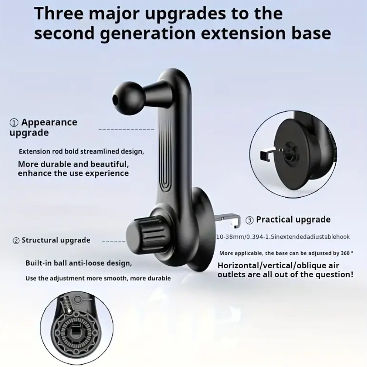 Multi-Angle Vent Phone Mount – Adjustable Gravity Holder - Image 5