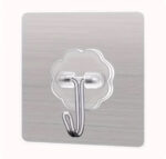 Transparent Adhesive Wall Hook – Metal Wire Design - Image 2