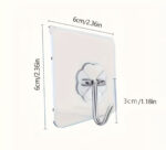 Transparent Adhesive Wall Hook – Metal Wire Design - Image 5