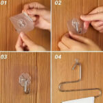Transparent Adhesive Wall Hook – Metal Wire Design - Image 4