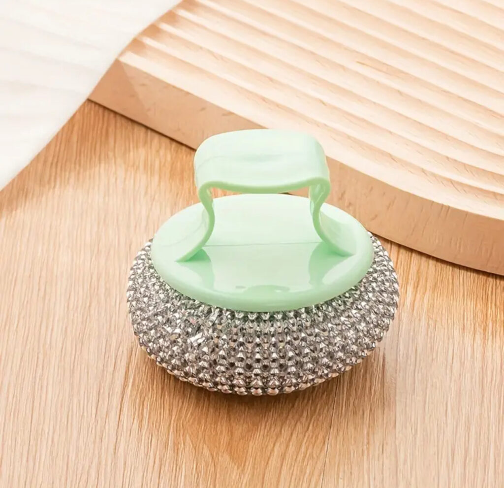 Stainless Steel Wire Scourer with Handle