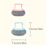 Stainless Steel Wire Scourer with Handle - Image 3
