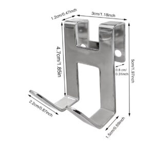 Stainless Steel Glass Shower Door Hook – No Drill - Image 5