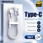 Type-C Wired Earphones – Hi-Fi Stereo